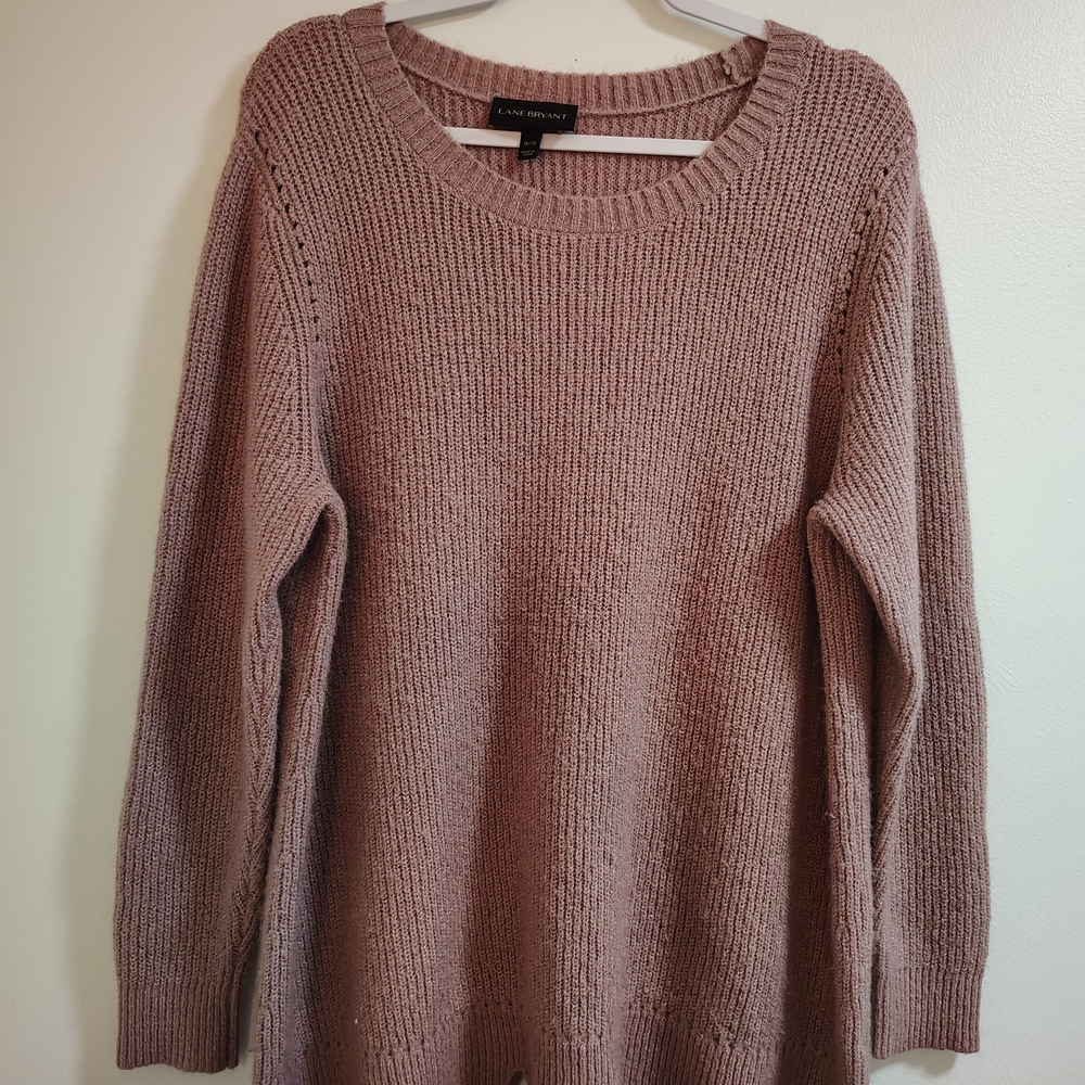 Lane Bryant Women's Pink Sweater